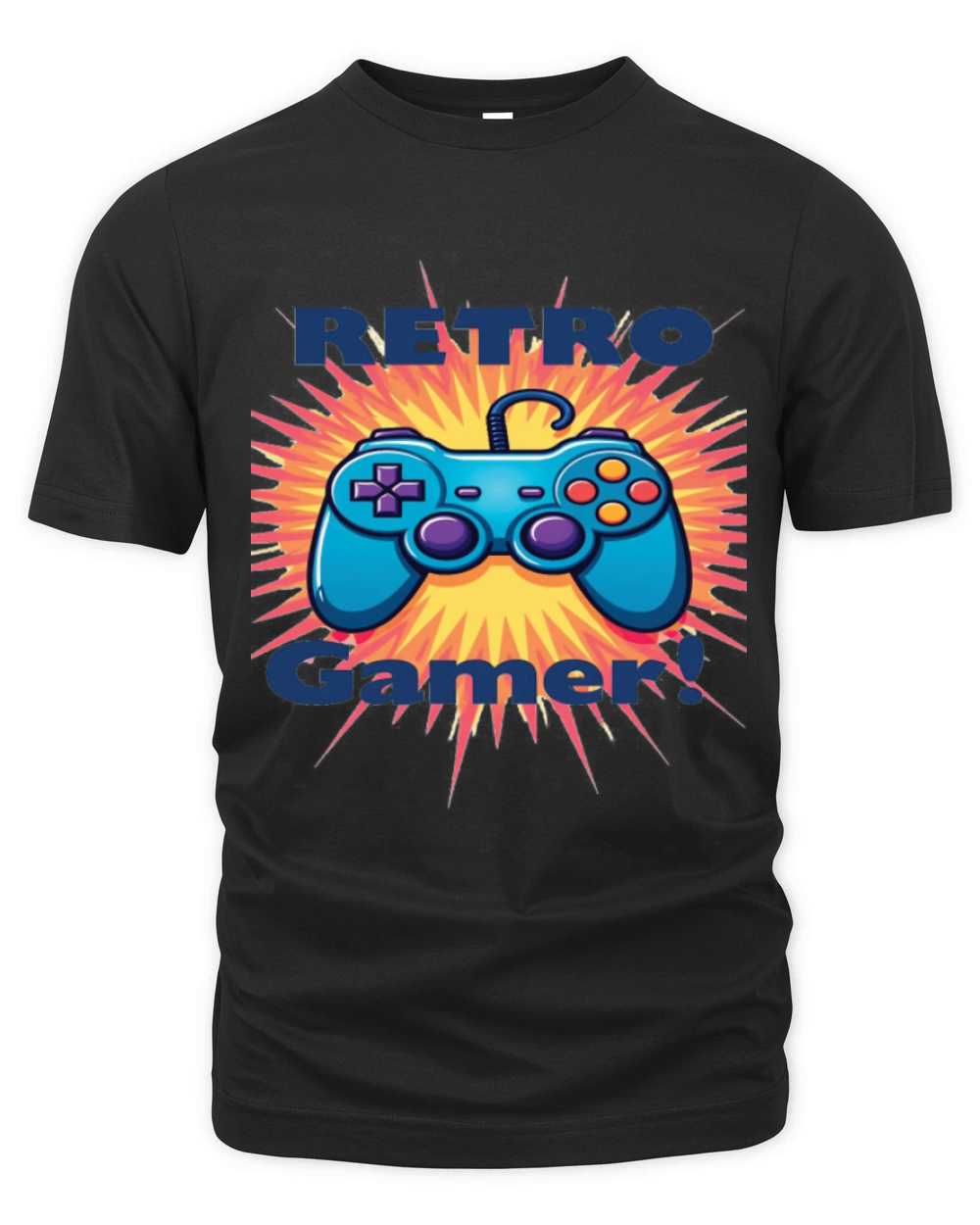 Retro Gamer Controller Design for Classic Gaming Organic Unisex T-shirt