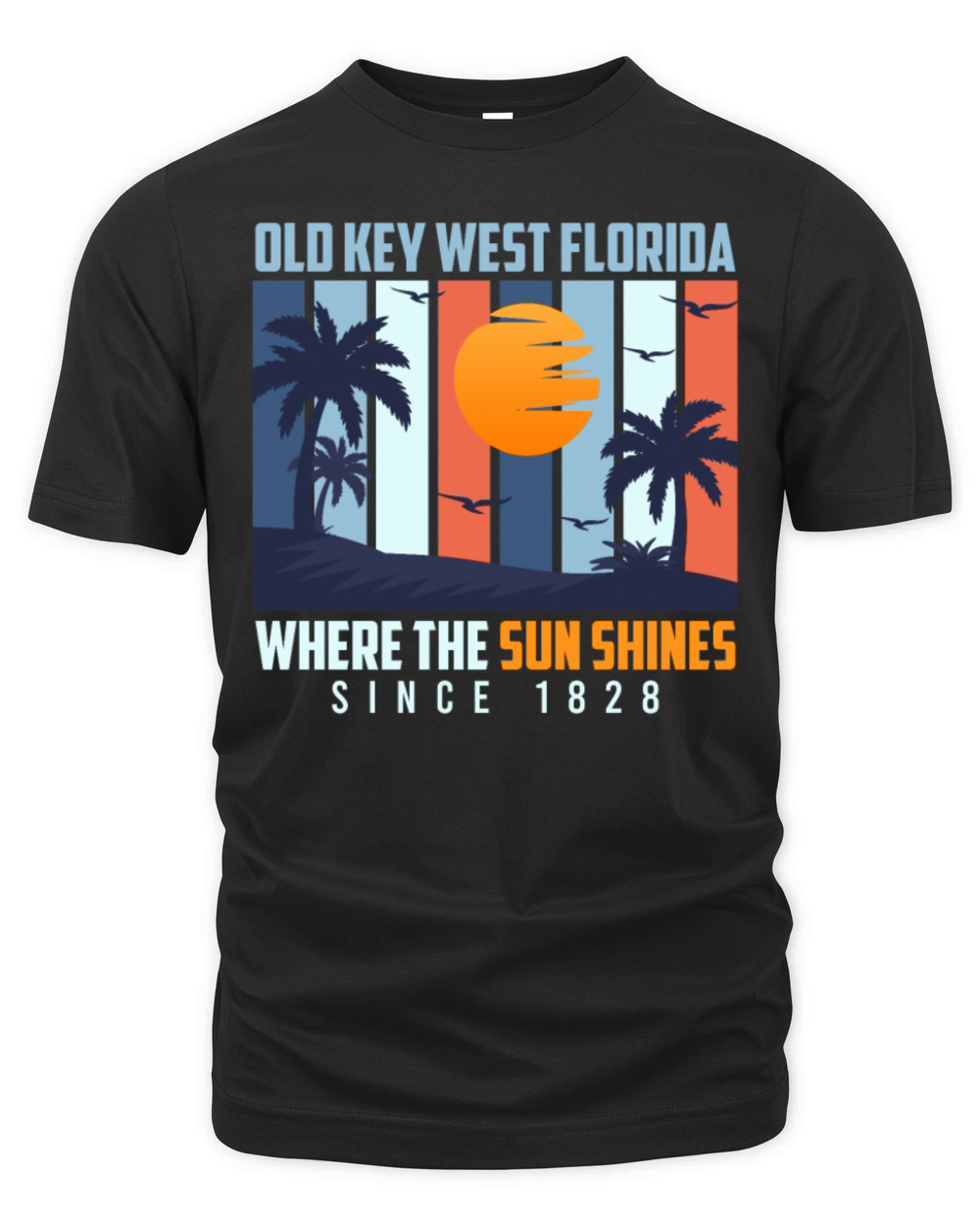 Sunshine-State OLD KEY-WEST FLORIDA THE SUN SHINES Organic Unisex T-shirt