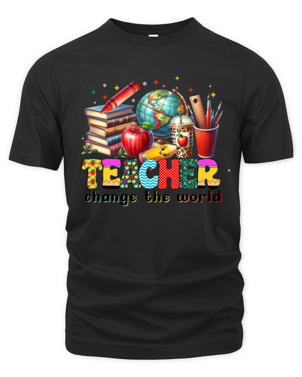 Teacher Change The World Organic Unisex T-shirt