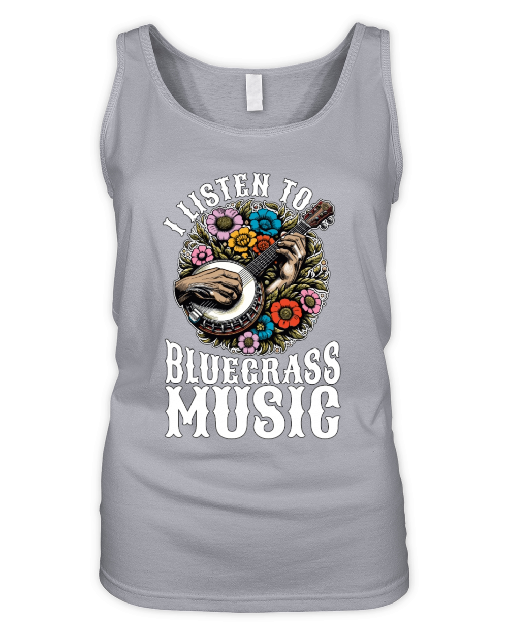 Bluegrass Music I Listen To Bluegrass Musician Organic Women's Tank Top