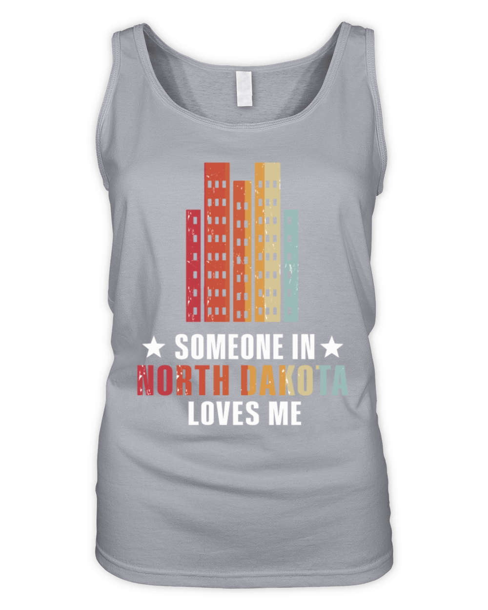 Someone In North Dakota Loves Me Organic Women's Tank Top