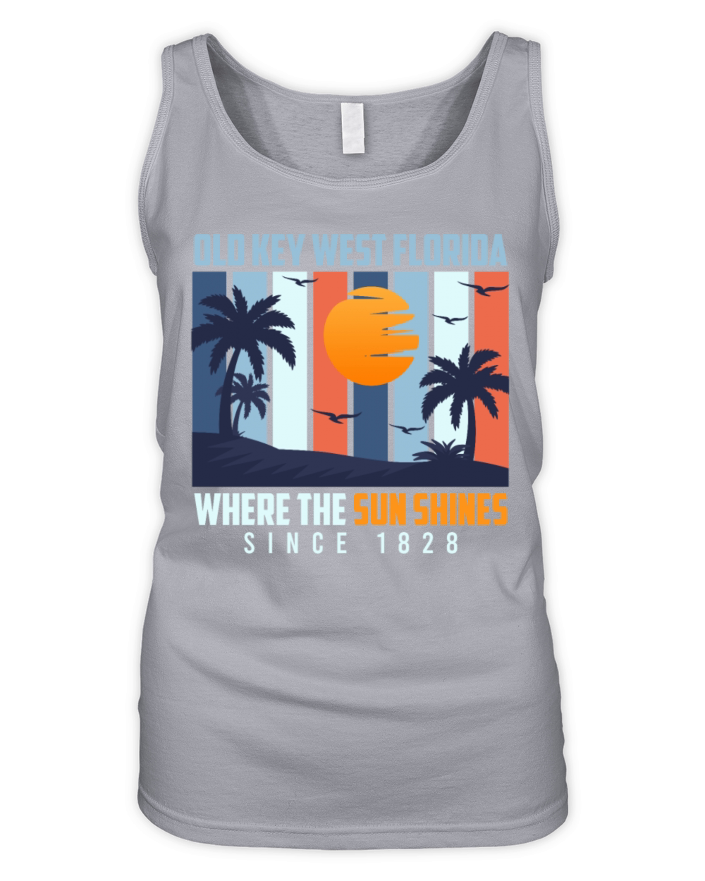 Sunshine-State OLD KEY-WEST FLORIDA THE SUN SHINES Organic Women's Tank Top