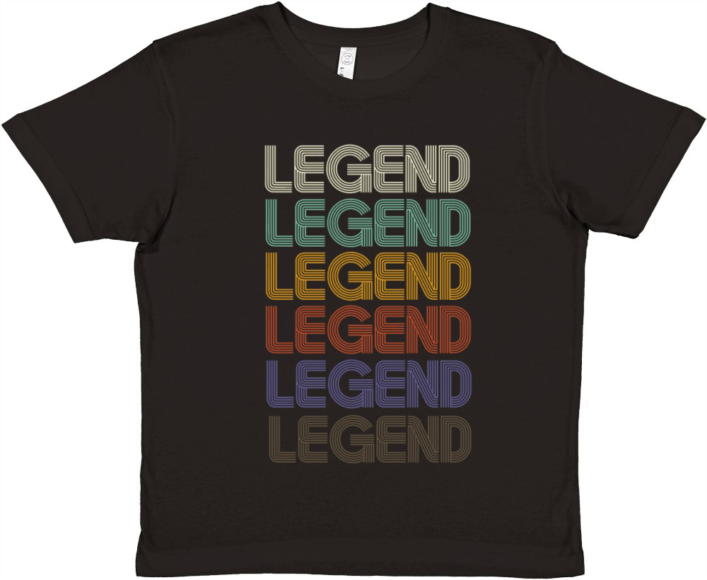 LEGEND First Name Retro Pattern Vintage Stylet Premium Kids Crewneck T-shirt