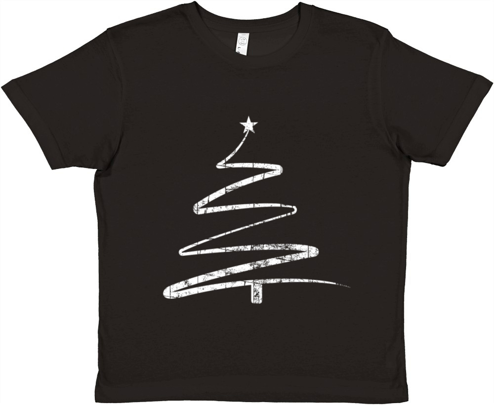 Vintage Christmas Tree Retro Merry Christmas Premium Kids Crewneck T-shirt
