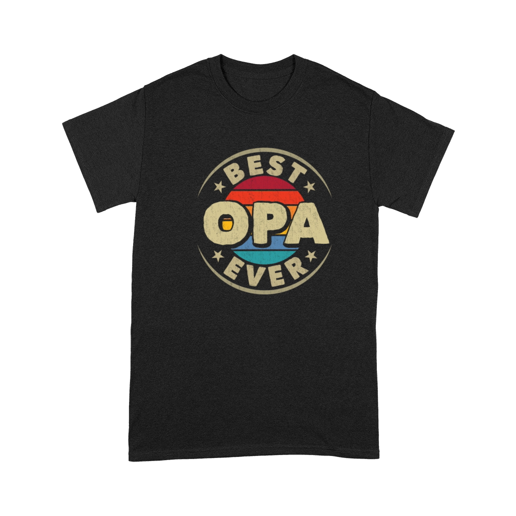 Best Opa Ever Retro Vintage Grandad Fathers Day Premium T-shirt