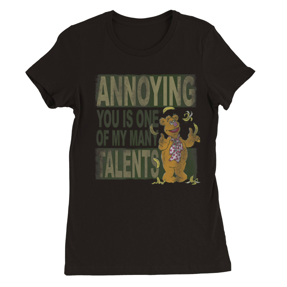 Fozzie Bear Annoying You Talent Vintage Premium Womens Crewneck T-shirt