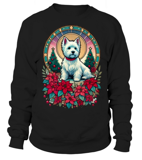 Christmas Westie Sweatshirt Unisex