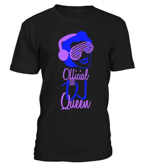 Official DJ Queen Party Retro Vintage Head Face T-Shirt Unisex