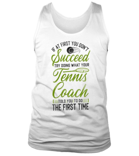 Funny Tennis Player Racket Coach Tank Top Unisex