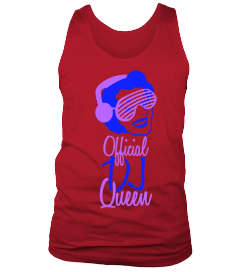 Official DJ Queen Party Retro Vintage Head Face Tank Top Unisex