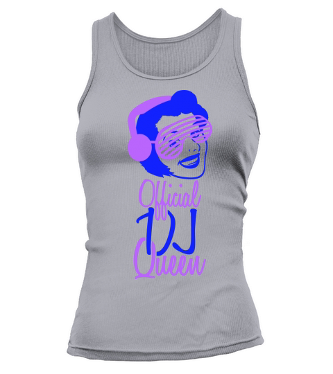 Official DJ Queen Party Retro Vintage Head Face Tank top Woman