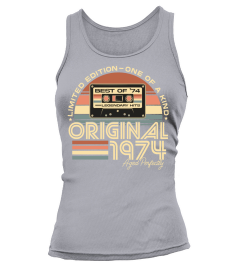 Vintage 1974 Retro 50th birthday present Tank top Woman