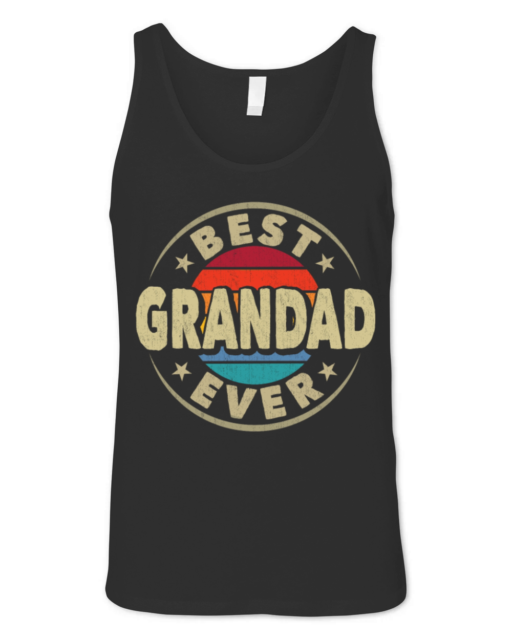 Best Grandad Ever Vintage Grandpa Fathers Day Unisex Jersey Tank
