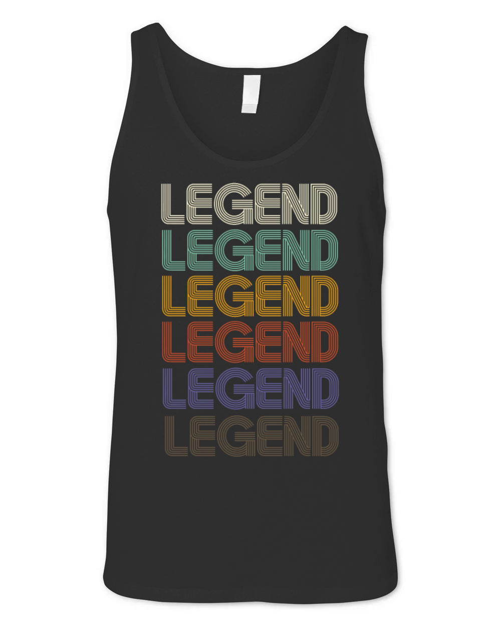 LEGEND First Name Retro Pattern Vintage Stylet Unisex Jersey Tank