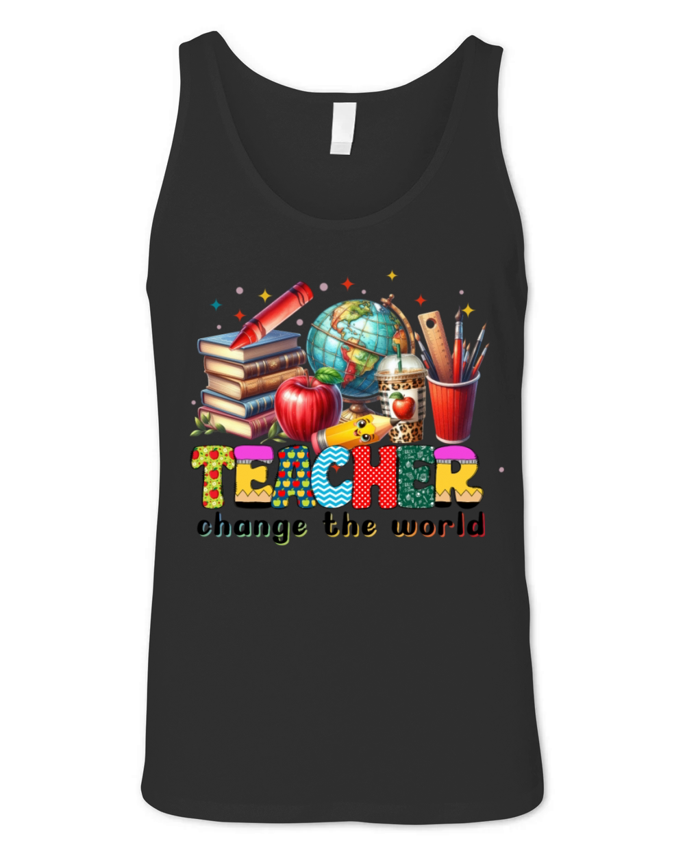 Teacher Change The World Unisex Jersey Tank