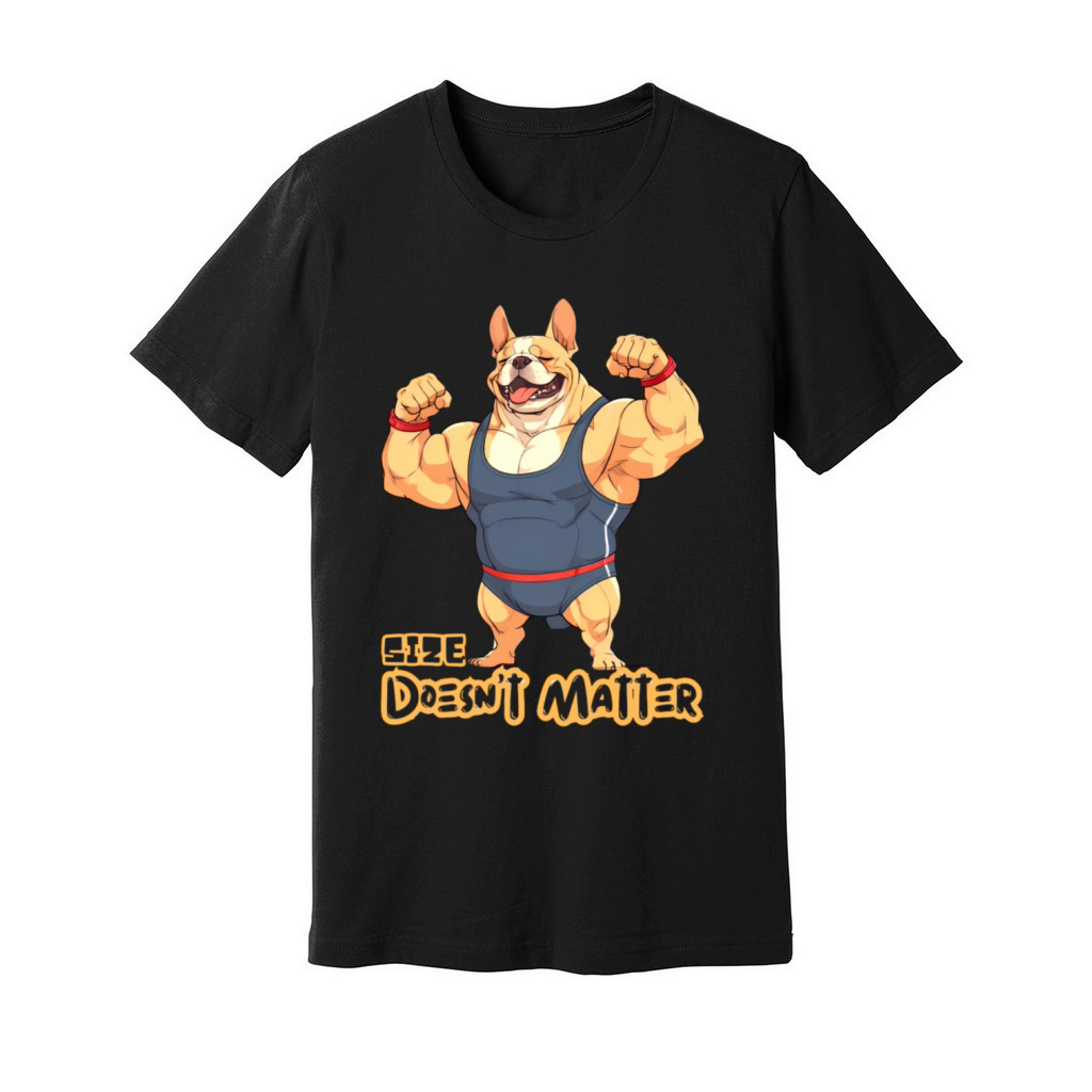 Funny Muscular Dog Design Unisex Jersey Tee