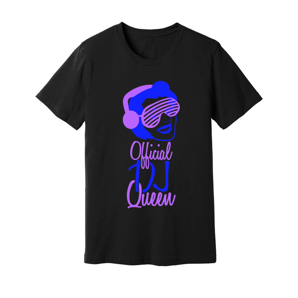 Official DJ Queen Party Retro Vintage Head Face Unisex Jersey Tee