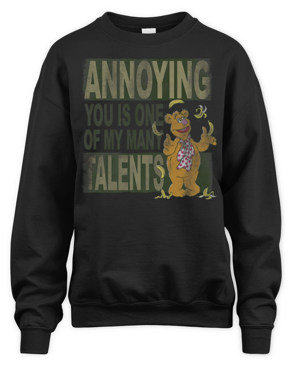Fozzie Bear Annoying You Talent Vintage Unisex Premium Crewneck Sweatshirt