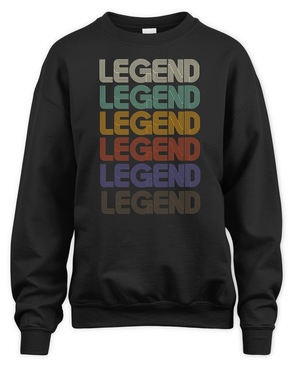 LEGEND First Name Retro Pattern Vintage Stylet Unisex Premium Crewneck Sweatshirt