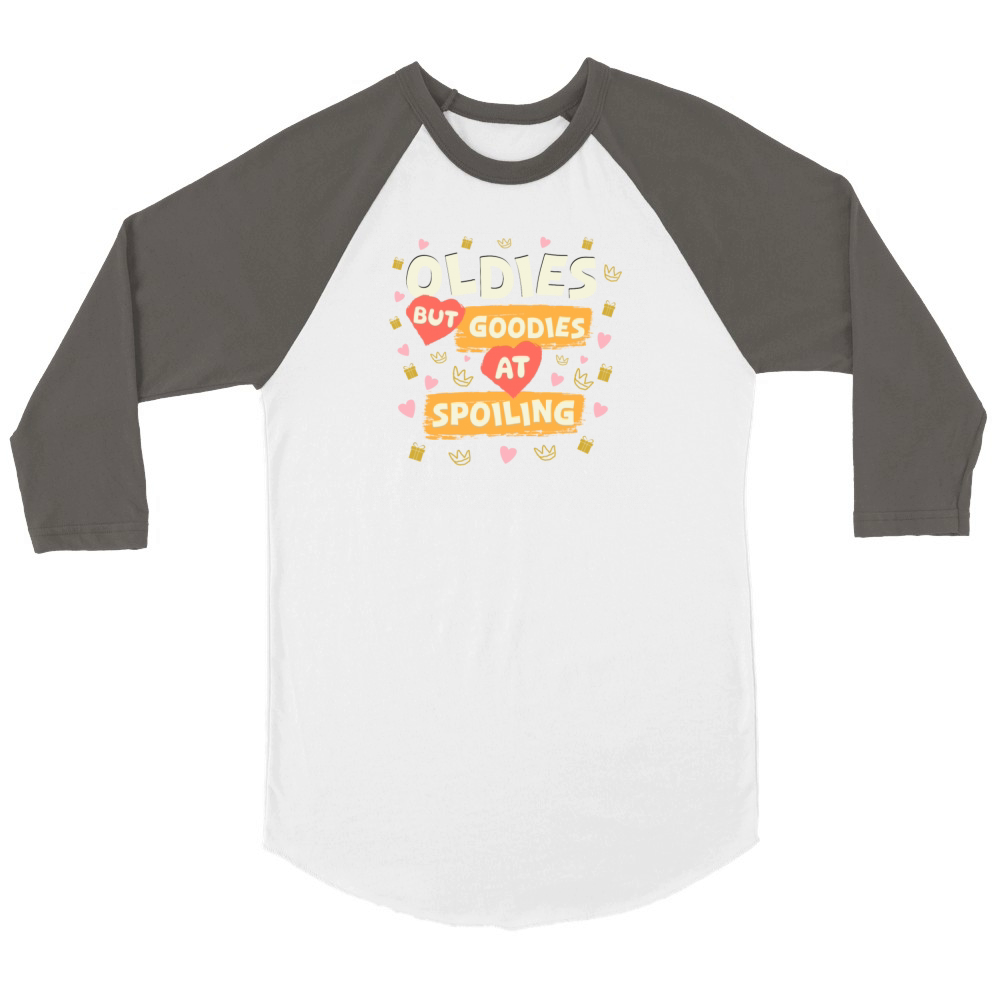 Grandparents day humor Unisex ¾ sleeve Raglan T-shirt