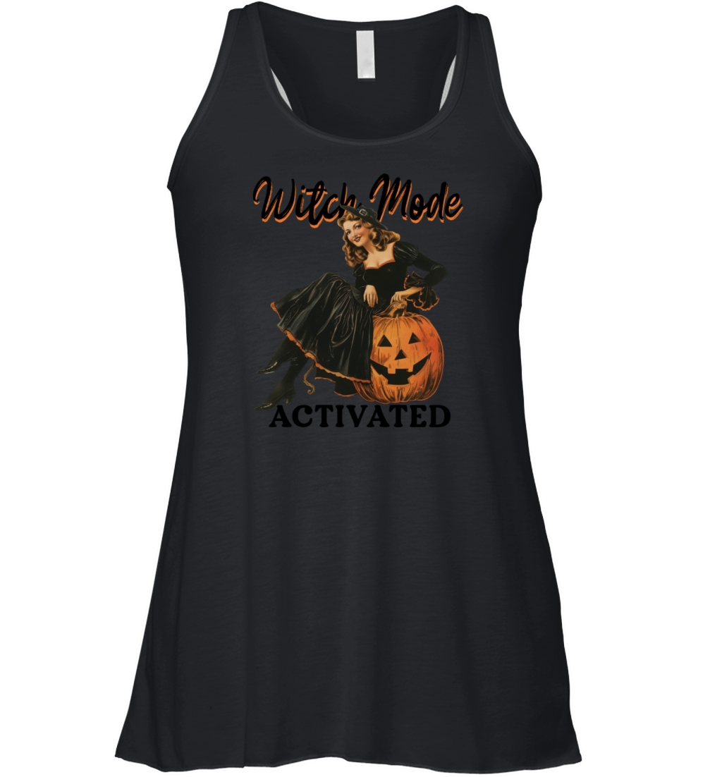 Witch Mode Activated - Vintage Halloween Women's Flowy Tank Top
