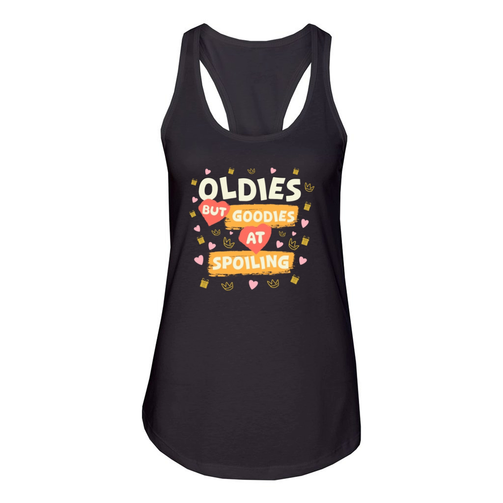 Grandparents day humor Women's Racerback Tank