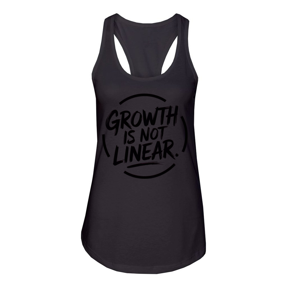 Growth Is Not Linear Women's Racerback Tank