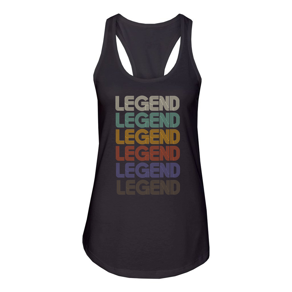 LEGEND First Name Retro Pattern Vintage Stylet Women's Racerback Tank