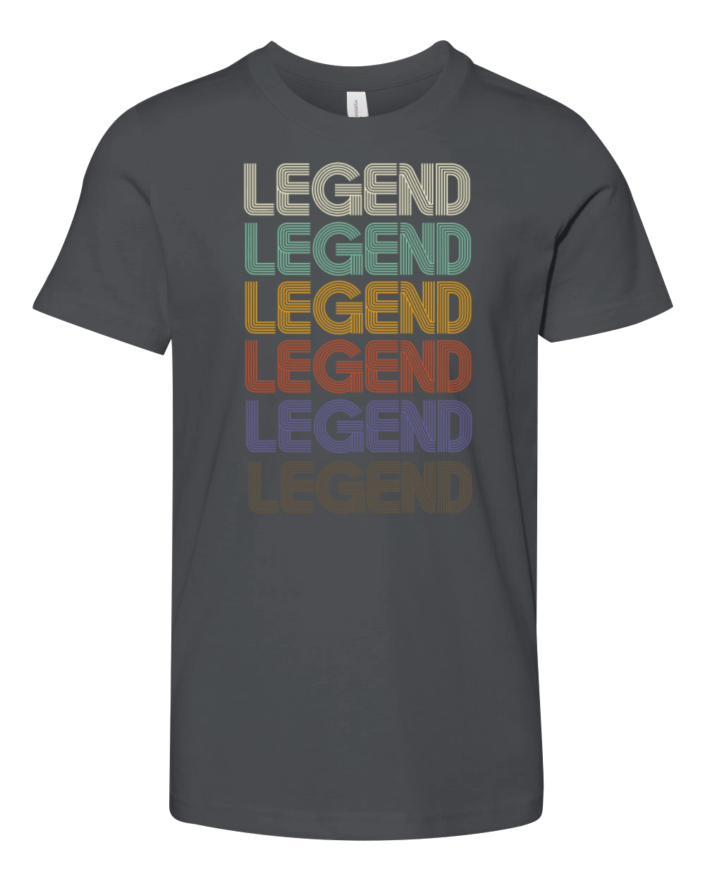 LEGEND First Name Retro Pattern Vintage Stylet Youth Unisex Jersey Tee