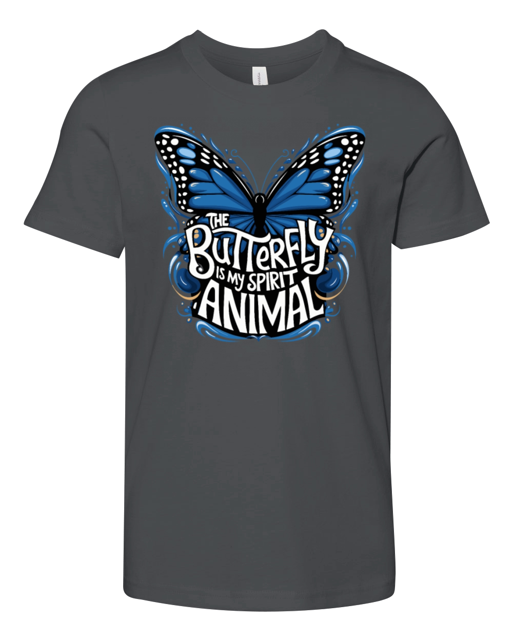 The Butterfly Is My Spirit Animal Youth Unisex Jersey Tee