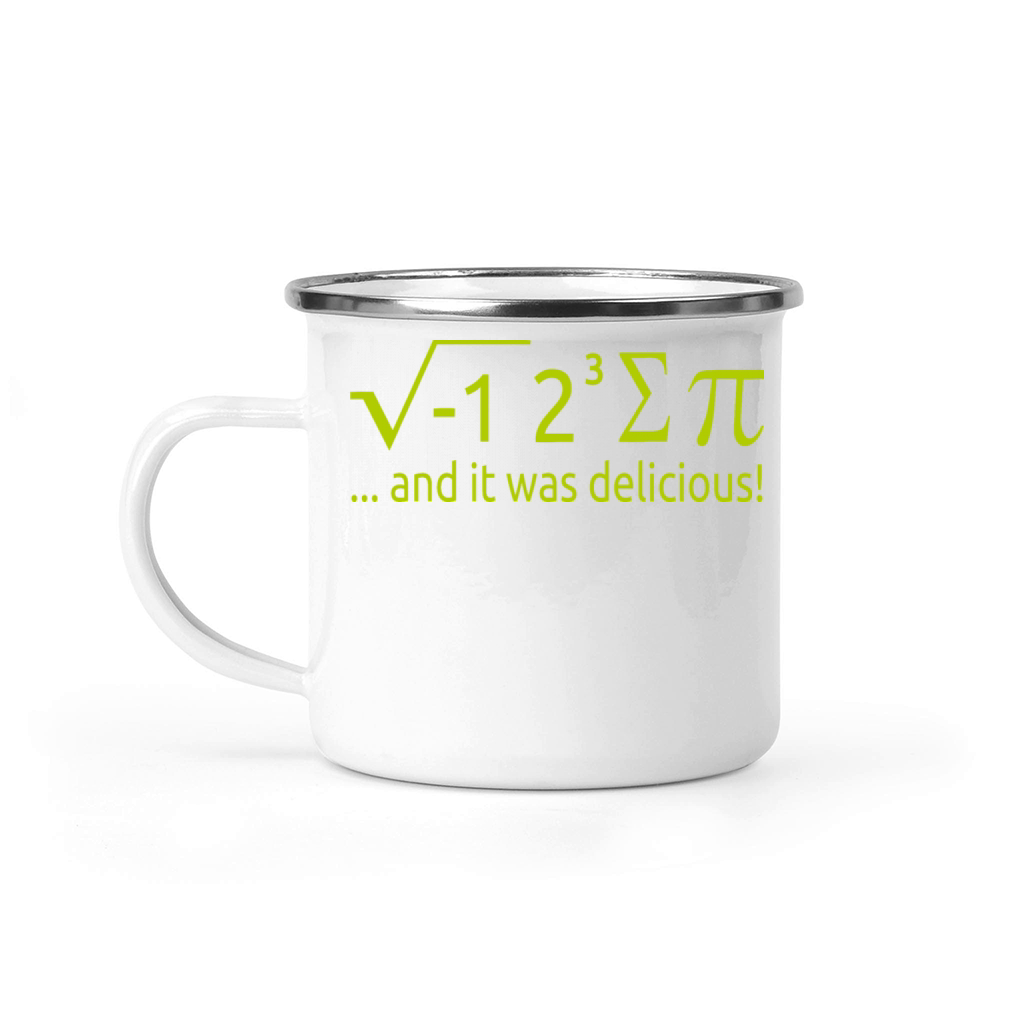 I Ate Some Pie And It Was Delicious 8 Pi Day 2BK2 Camping Mug