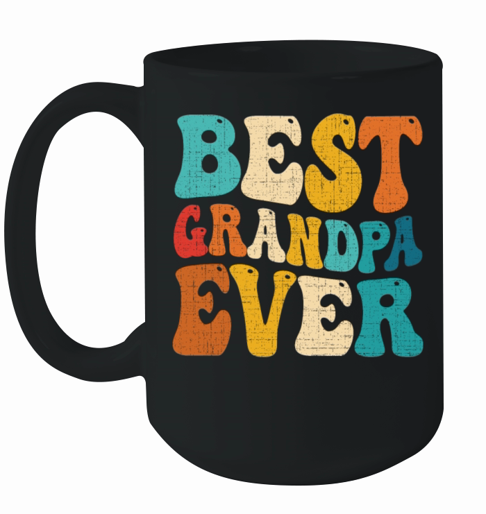 Best Grandpa Ever Retro Vintage Grandfather Ceramic Mug