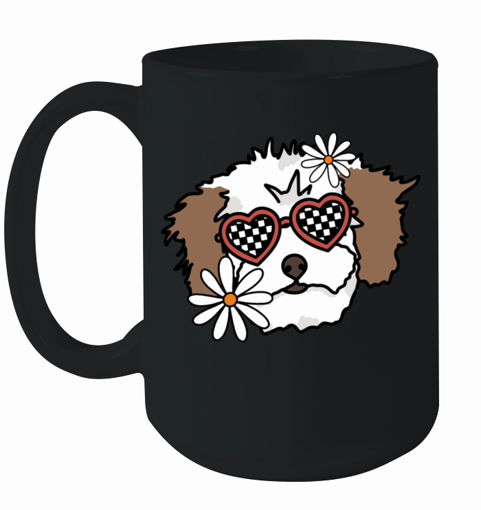 Maltipoo Retro Dog Ceramic Mug