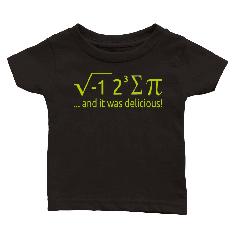 I Ate Some Pie And It Was Delicious 8 Pi Day 2BK2 Classic Baby Crewneck T-shirt