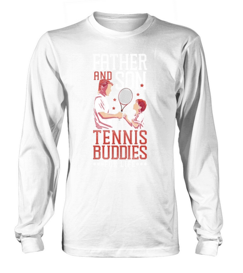 Funny Tennis Player Racket Dad Son Long sleeved Unisex