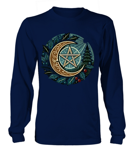 Yule Pentagram Long sleeved Unisex