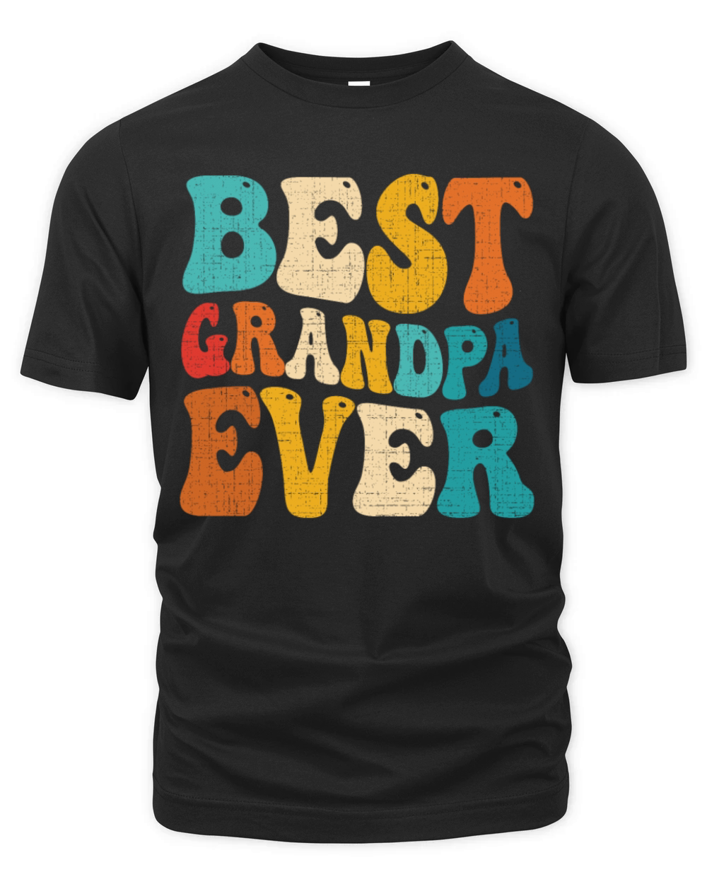 Best Grandpa Ever Retro Vintage Grandfather Organic Unisex T-shirt
