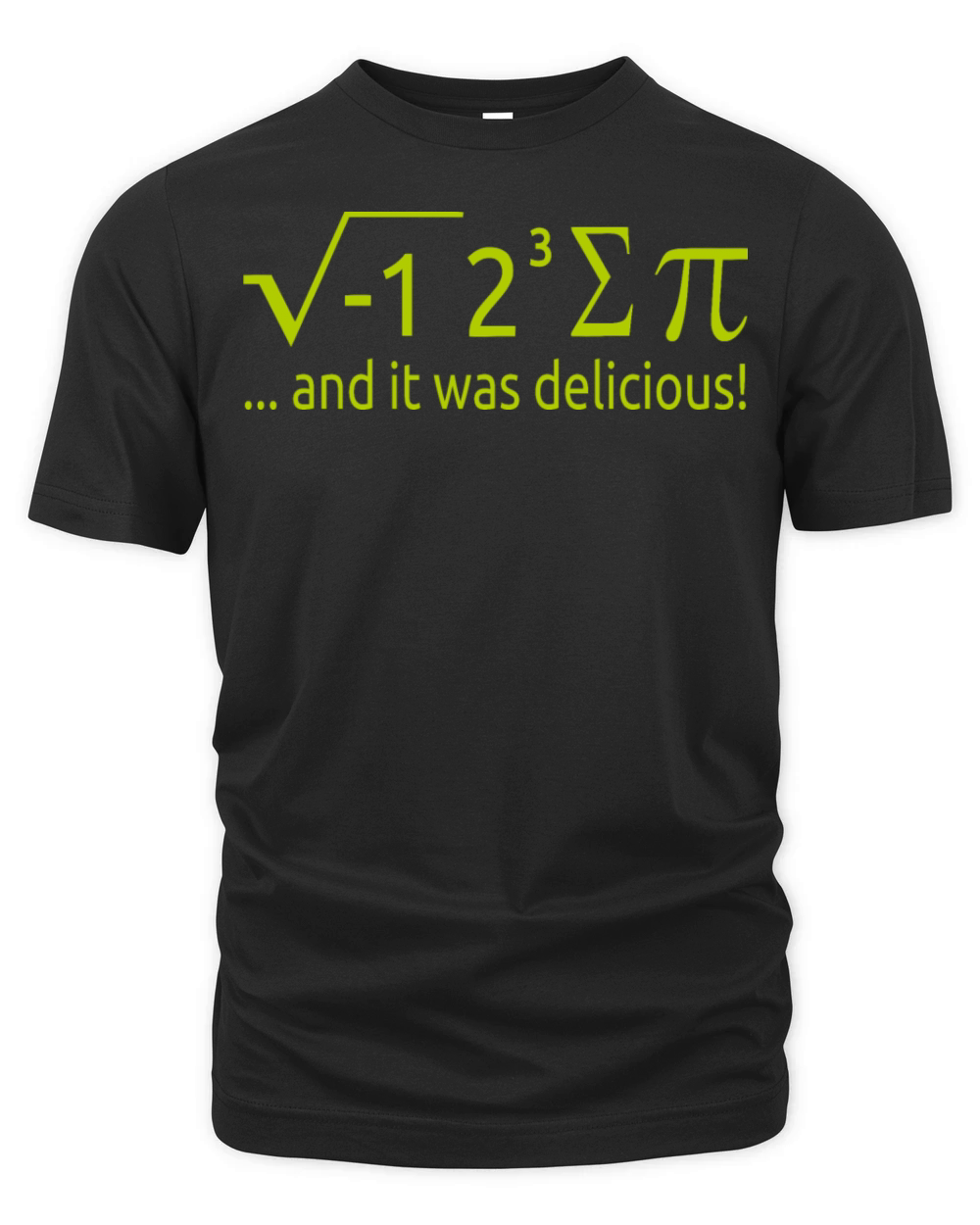 I Ate Some Pie And It Was Delicious 8 Pi Day 2BK2 Organic Unisex T-shirt