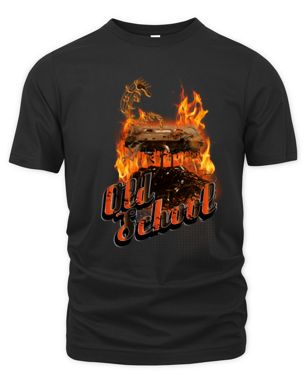 Old School Vintage Cassette Tape Organic Unisex T-shirt