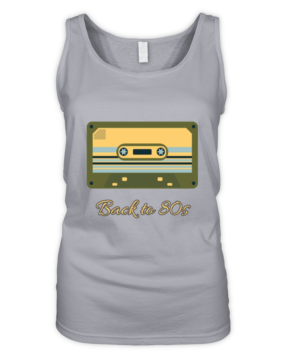 80s 90s retro cassette party design Organic Women's Tank Top
