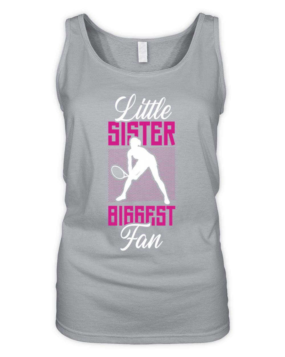Funny Tennis Player Racket Sister Organic Women's Tank Top