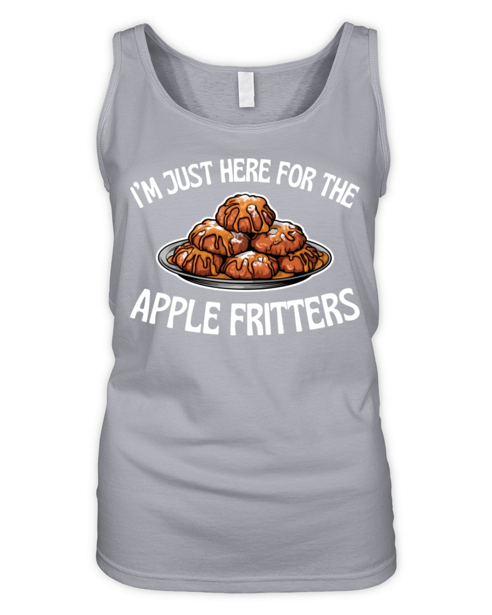 Im Just Here for the Apple Fritters Funny Food Organic Women's Tank Top