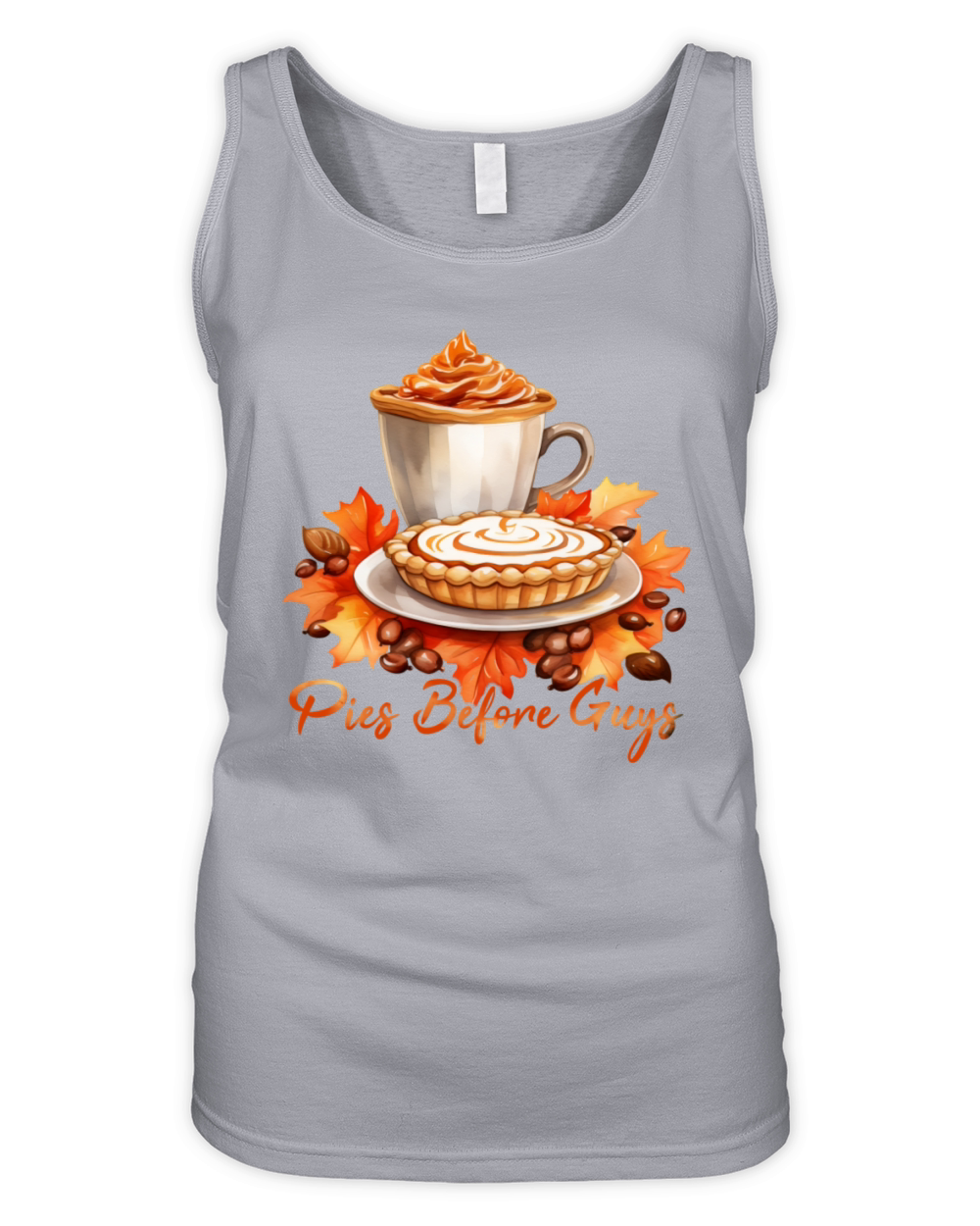 Pies Before Guys - Fall Season - Pumpkin Pie Organic Women's Tank Top