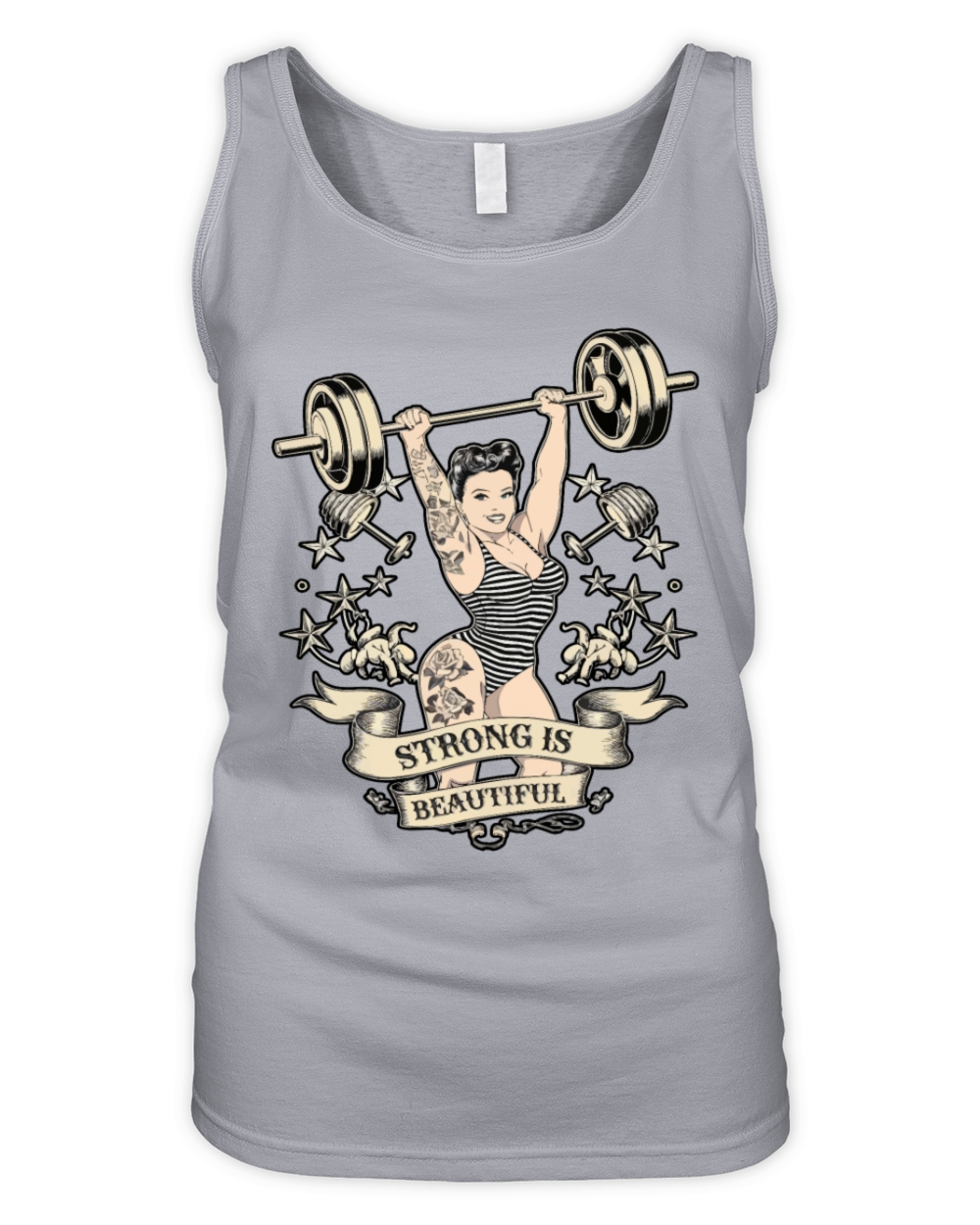 Strong Is Beautiful Pinup Strength Organic Women's Tank Top