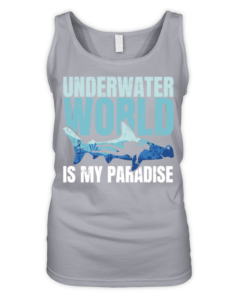 Underwater World Is My Paradise Organic Women's Tank Top