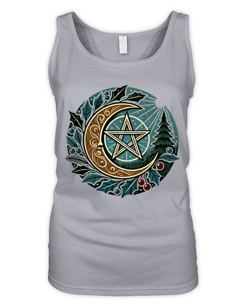 Yule Pentagram Organic Women's Tank Top