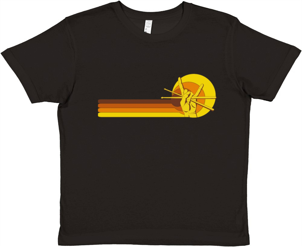 Drummer drums accessories drummer music Vintage Premium Kids Crewneck T-shirt