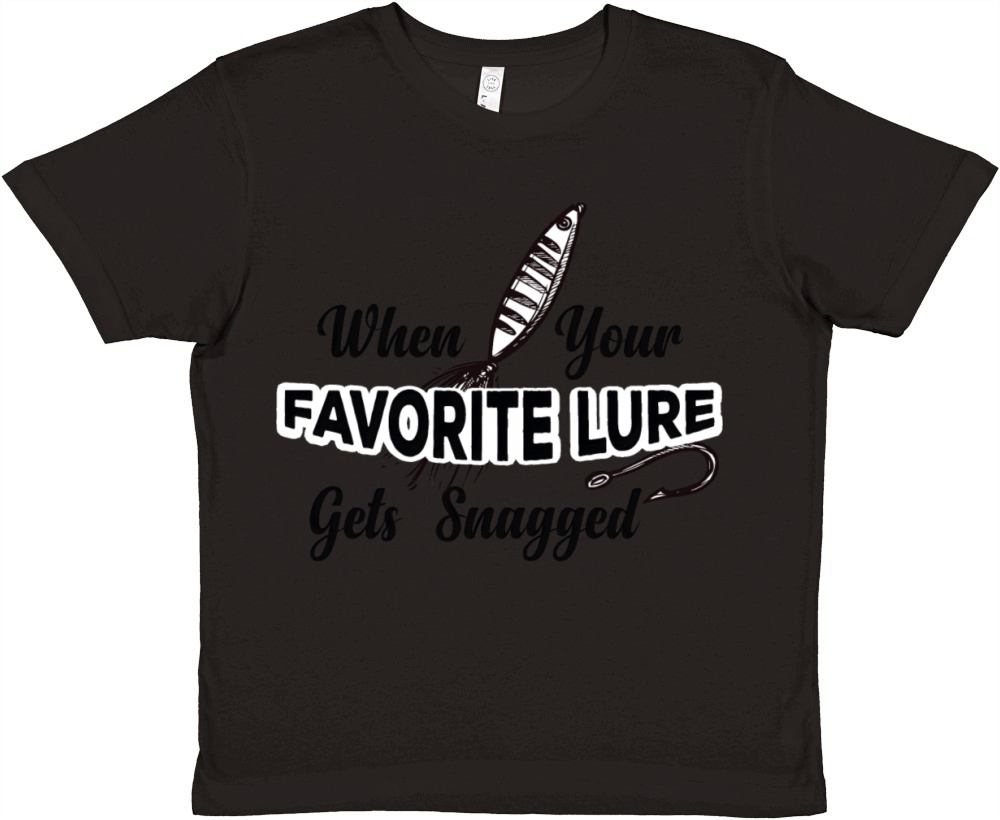 Funny Fishing When Your Favorite Lure Gets Snagged Premium Kids Crewneck T-shirt