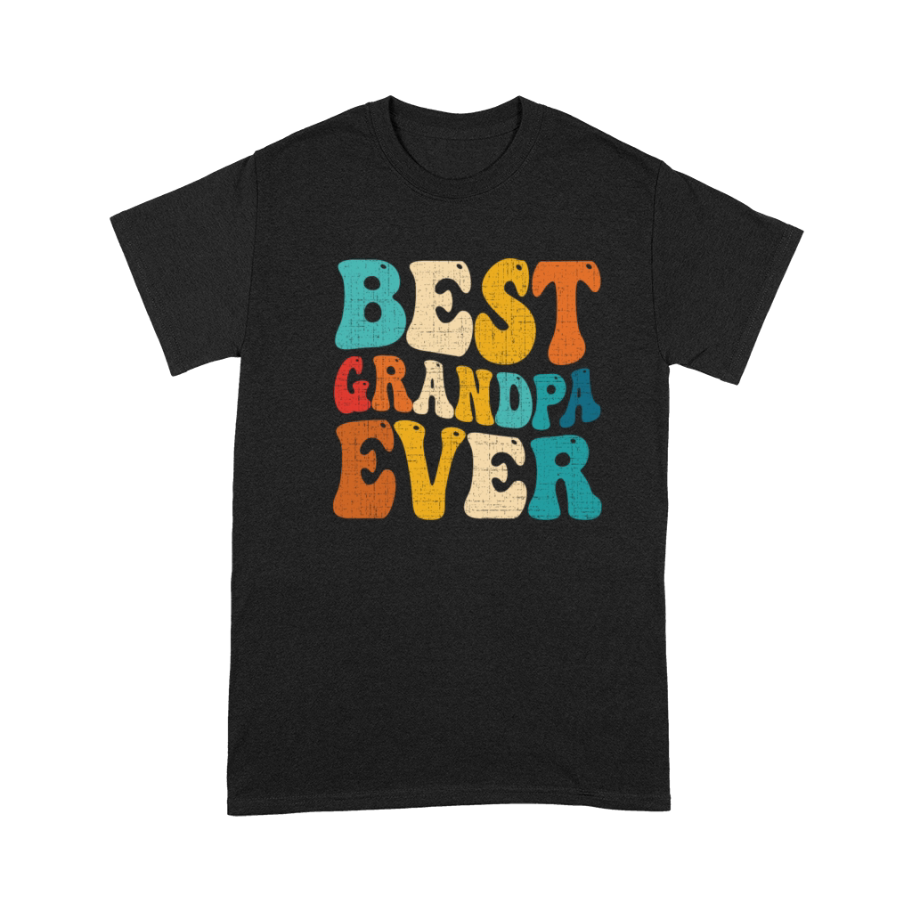 Best Grandpa Ever Retro Vintage Grandfather Premium T-shirt