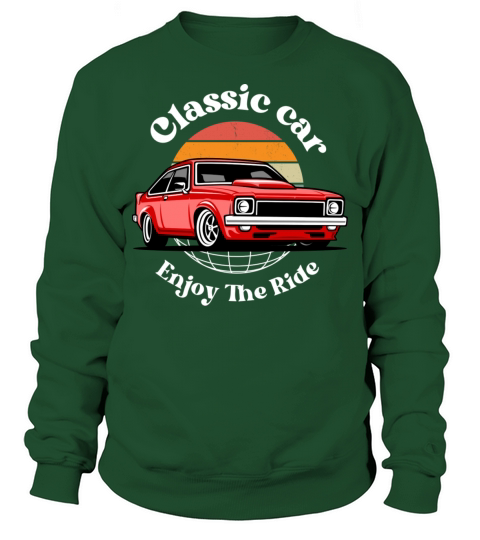 koleksi eksklusif baju dengan logo Classic Car Sweatshirt Unisex